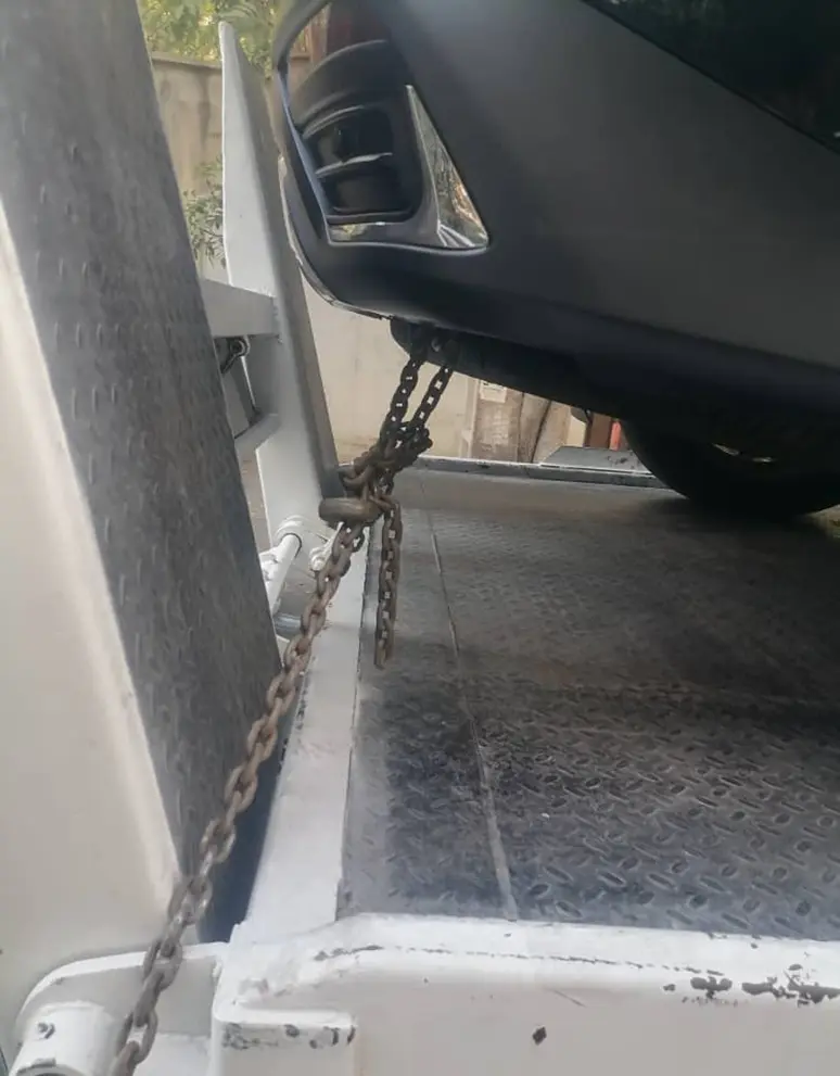 towing a car